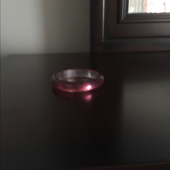 Pink Acrylic Bangle - Picture 3 of 9